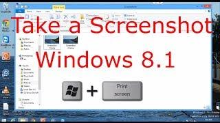 How to take a screenshot in Windows 8 or 8.1 - Windows 8.1 Tutorial