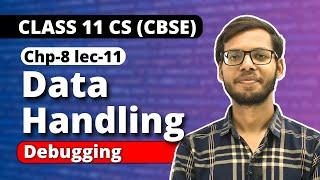 Chapter 8 Data handling | Debugging | Class 11 Computer Science | Class 11 Python |