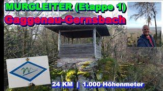 Murgleiter | ETAPPE 1 | von Gaggenau-Gernsbach über den Merkur   (im Nordschwarzwald) #ODH06