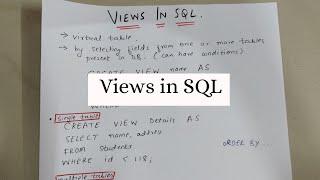 VIEWS IN SQL WITH EXAMPLES | WHY VIEWS ARE USED?
