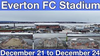 NEW Everton FC Stadium at Bramley Moore Dock. A Look Back At December 2021 to December 2024