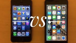 ios 6 vs ios 10 speed test iphone 5 vs iphone 7