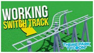 How to make a WORKING Switch Track in Theme Park Tycoon 2!