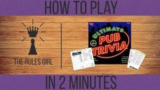 How to Play Ultimate Pub Trivia in 2 Minutes - The Rules Girl