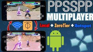 Play PPSSPP Multiplayer on Any Phone using ZeroTier or Local Network or even without WiFi!