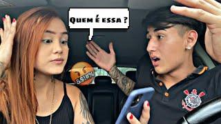 ELE OUVIU ÁUDIO DE OUTRA NO CARRO E ELA FICOU MUITO BRAVA !