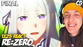 FINAL EMOCIONANTE! SUBARU se DECLARA pra EMILIA! - React Re:Zero EP 25 (final)