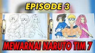 TUTORIAL MEWARNAI TIM 7 NARUTO | WATERCOLORING