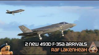 AVIATION NEWS: 2 New F-35A Lightning II Arrivals for 493d FS 'GRIM REAPERS' RAF Lakenheath 13.04.23