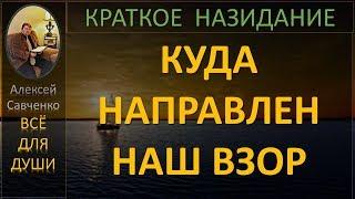 Куда направлен наш взор? Беседы для души. Краткое назидание. Алексей Савченко - всё для души