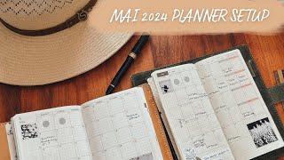 MAI 2024 PLANNER SETUP & HÜTE TALK  | #decotogether2024 | HOBONICHI WEEKS + A6 | coyote diaries