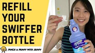 How to Refill Swiffer Wet Jet Bottle & Reusable Pads | FRUGAL LIVING 