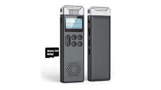 Review: 80GB Digital Voice Activated Recorder with Playback - Audio Voice Recorder