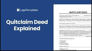 How to write a Quitclaim Deed in 2023