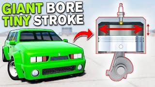 Building & Testing a V10 Engine With LARGEST Bore and SHORTEST Stroke! (Automation | BeamNG)