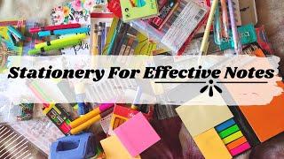 STATIONERY HAUL | BEST STATIONERY FOR  EFFECTIVE,ATTRACTIVE NOTES MAKING | WORKING UPSC IAS ASPIRANT