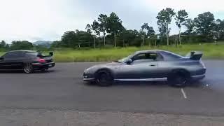 Friendly match Subaru Impreza TD06 25G Carberry vs FTO V6 Mivec Turbocharged