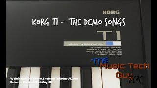 The Korg T1 Demo Songs