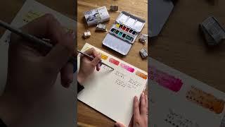 SCHMINCKE UNBOXING: Horadam Watercolor - Basic Colours - Cesc Farré #Shorts #Horadam #watercolour