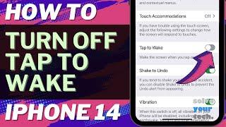 How to Turn Off Tap to Wake on iPhone 14