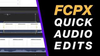 Final Cut Pro X Tutorial: Audio Levels Quick Adjustments Tips FCPX Class