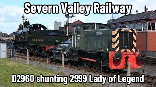 Severn Valley Railway | D2960 ‘Silverspoon’ shunting 2999 ‘Lady of Legend’ ready for its next trip