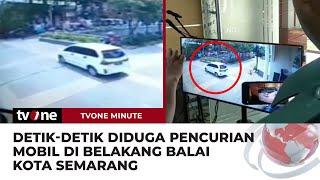 Terekam CCTV, Diduga Pencurian Mobil di Belakang Balai Kota Semarang | tvOne Minute