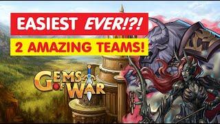 Gems of War Invasion SUPER FAST EASY teams! Guide best gameplay strategy?