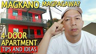 Magkano magpagawa ng 4 Door Apartment | ENG SUB