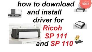 Ricoh SP 111/110 Printe Driver Download And Install || Teach World ||