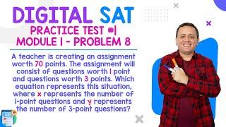 Digital SAT Practice Test #1 | Module 1: problem 8 (equations)