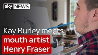 Kay Burley meets 'mouth artist' Henry Fraser