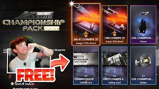 How to unlock FREE 2021 CHAMPIONSHIP PACK code in cold war and warzone! (double nuke)