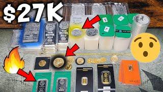 $27,000 Precious Metals Unboxing - Silver, Gold, and Platinum Stacking!