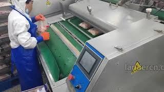 Slaughterhouse butcher chicken meat vacuum packaging machine