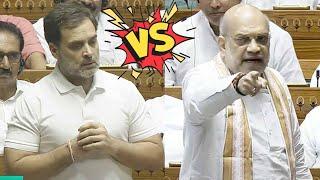 Rahul Gandhi Vs Amit Shah in Lok Sabha | Himsa Controversy in Parliament | Congress Vs BJP Talk War