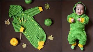 Crochet baby jumpsuit. How to crochet a baby jumpsuit. Crochet.