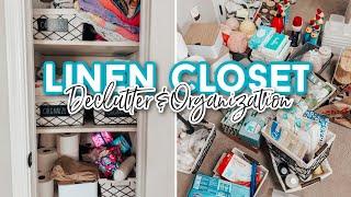 Linen Closet Declutter and Organization