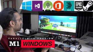 WINDOWS x86 on M1 Mac with Parallels 16 REVIEW & Setup Guide | Gaming, Coding & More...