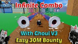 Infinite Dough Combo Still Meta??? With Ghoul V3 E Claw + CDK Blox Fruits Bounty Hunting 30M Pvp