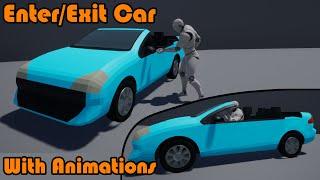 How To Enter And Exit A Car With Animations | Part 1/2 - Unreal Engine Tutorial