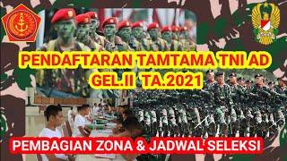Pendaftaran Tamtama TNI AD GEL.II TA.2021 || Zona Dan Jadwal Seleksi