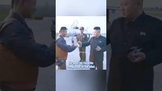 He gave his favorite sunglasses to the pilot  #northkorea #kimjongun #shorts