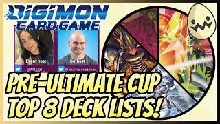 Digimon Card Game: @Beckmon_ @TrueChampionSteven Pre-Ultimate Cup Top 8 Deck Lists!