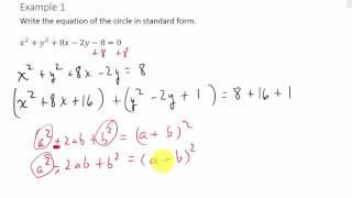 Converting a Circle From General Form to Standard Form