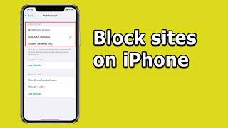 How to block websites on chrome or safari on iPhone | Open specific websites only