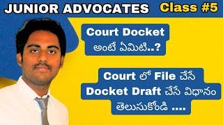 How to prepare court case dockets for filing.? -court docket అంటే ఏమిటి.? -#telugu #lawofattraction