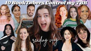 10 BookTubers Control my TBR ️‍ for my 10 Year BookTube anniversary [reading vlog]