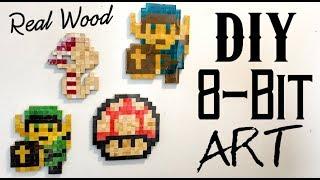 How to Make 8-Bit Sprites Out of Wood | Diy | Video Game Characters