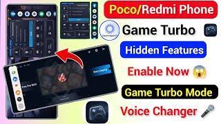 Poco/Redmi Game Turbo Hidden Features  Voices Changer | Enable Game Turbo Kaise Kare in Poco/Redmi